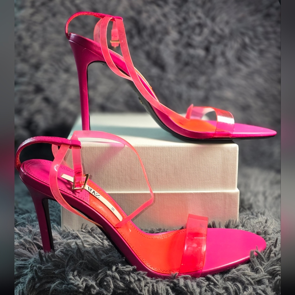 ZARA-Shoes /  High Heeled Vinyl Sandal
